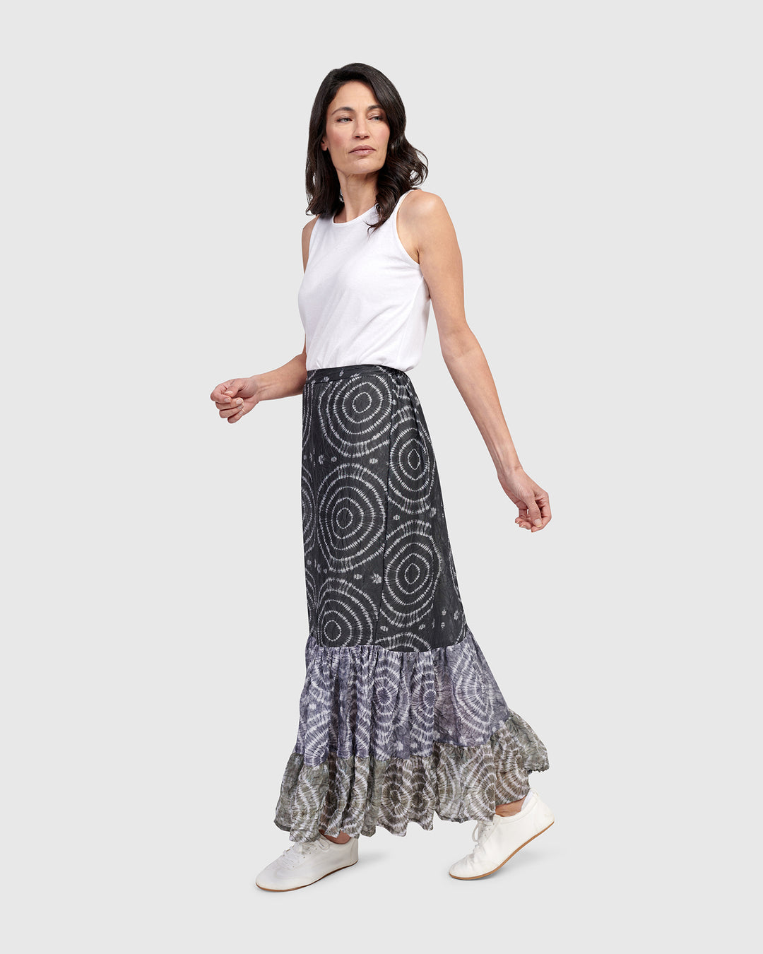 Spirals Maxi Skirt, Celestial