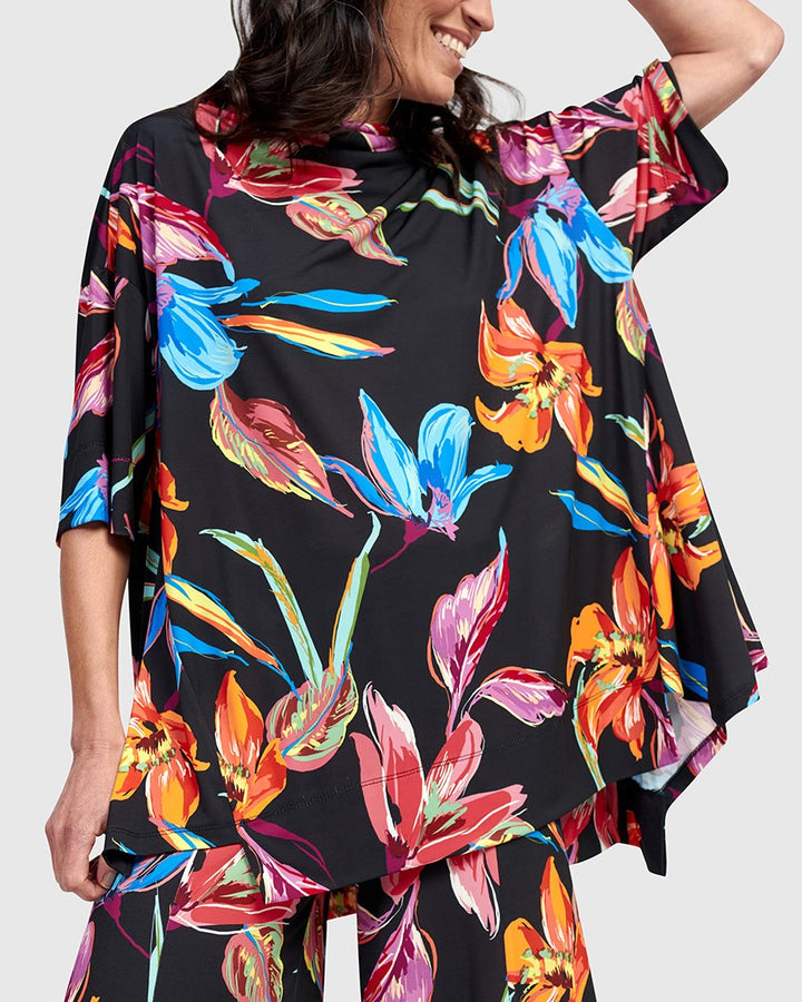 Laguna Oversized Trapeze Top, Bloom