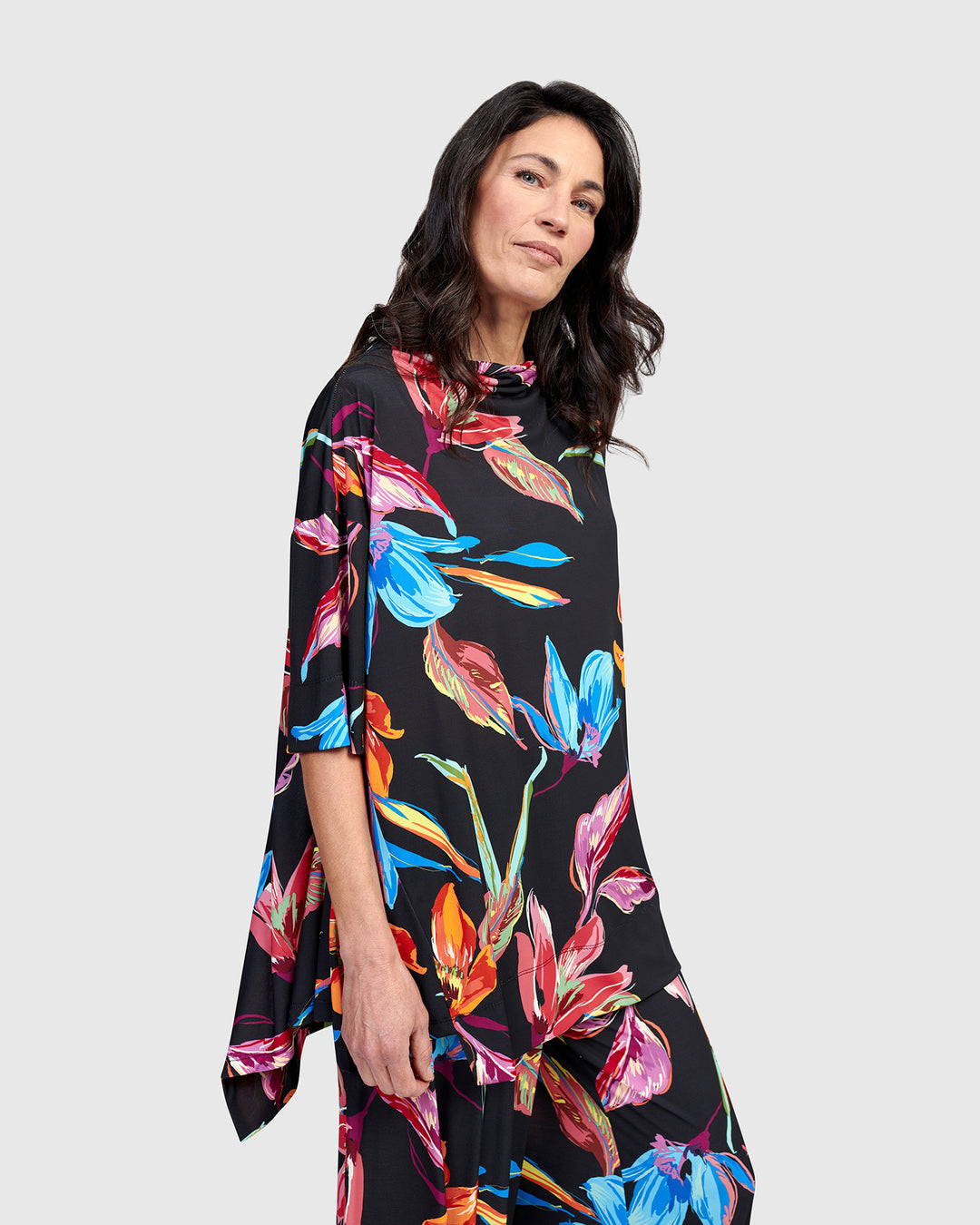 Laguna Oversized Trapeze Top, Bloom