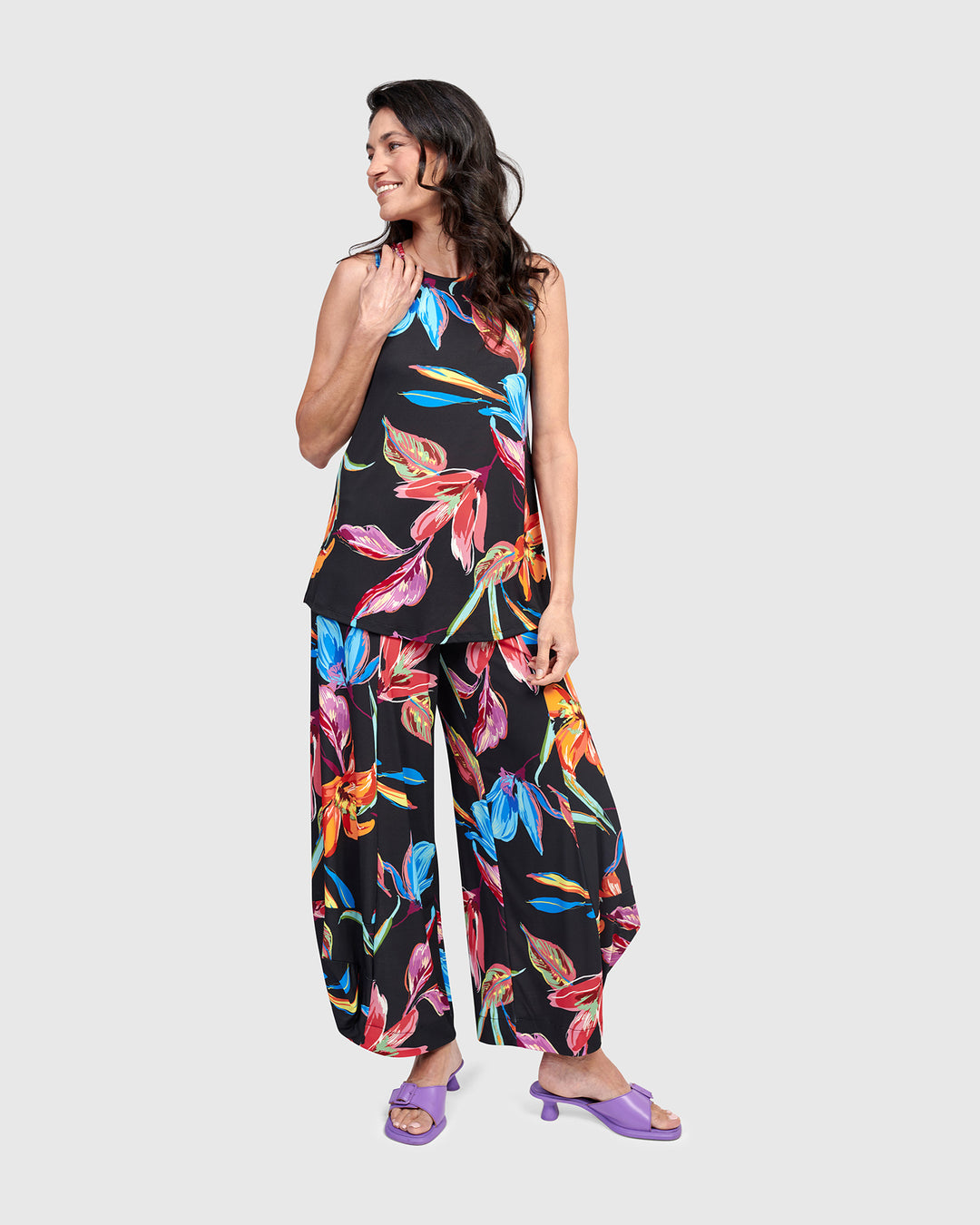 Rainforest Sleeveless Top, Bloom