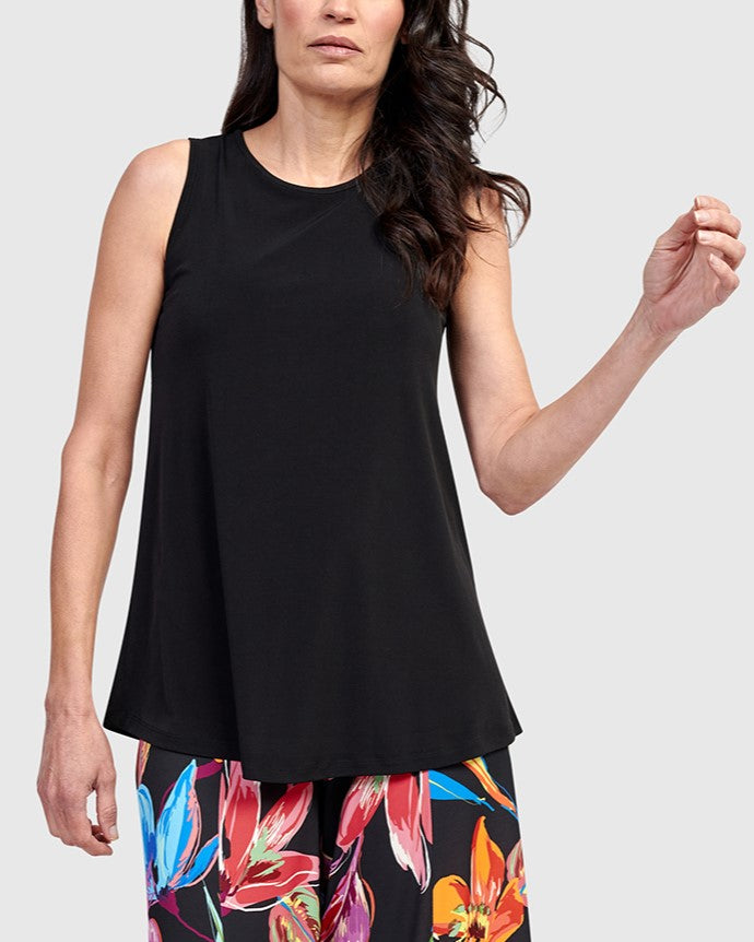 Essential Sleeveless Top, Black