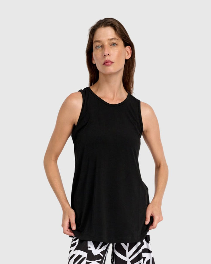 Essential Sleeveless Top, Black