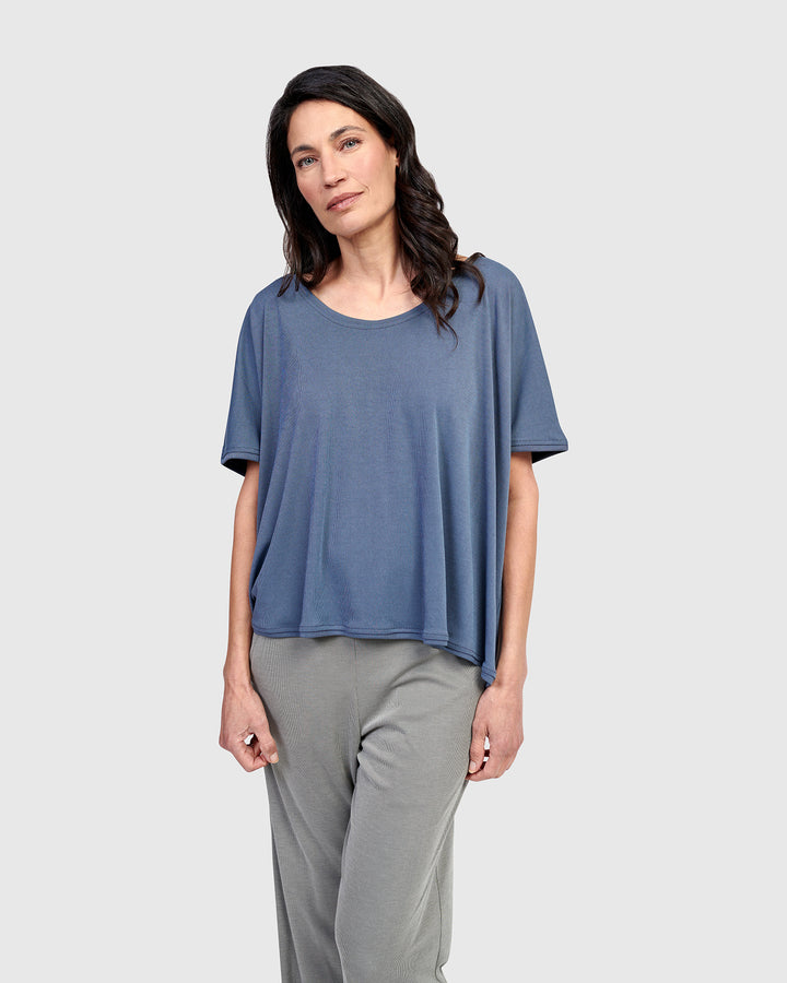 Essential Breeze Tee, Blue Mist