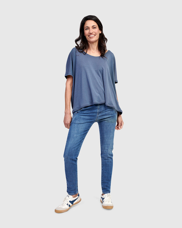 Essential Breeze Tee, Blue Mist