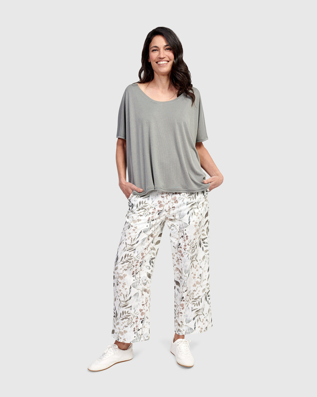 Aruba Linen Pants, Flora