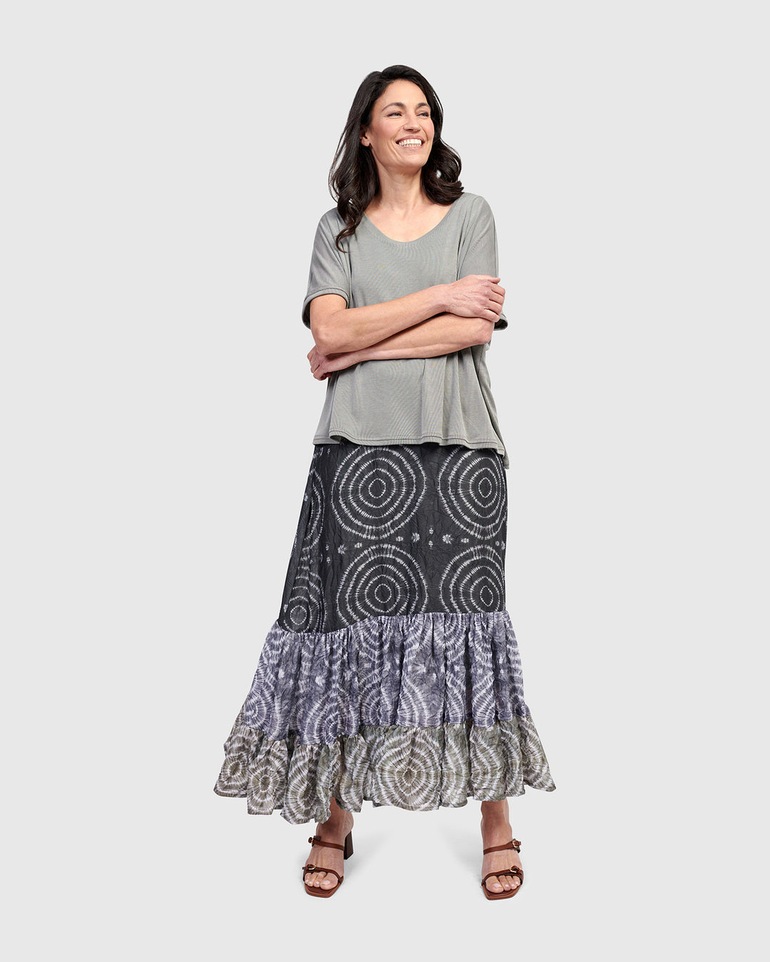 Spirals Maxi Skirt, Celestial