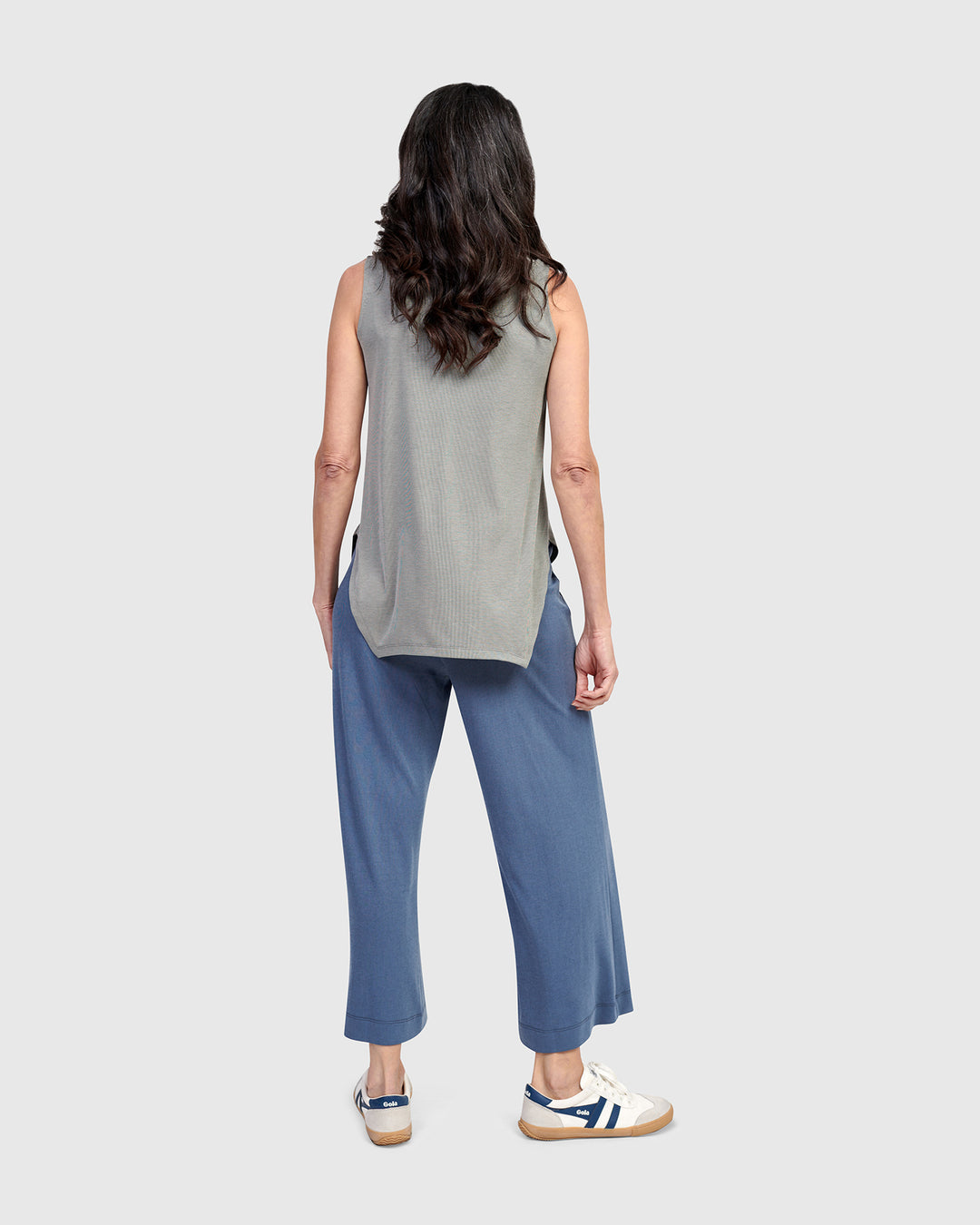 Essential Cutaway Tank Top, Saladine