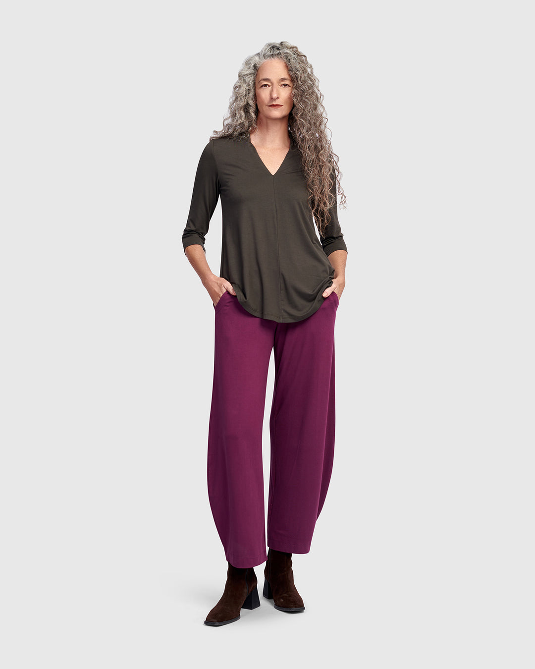 Essential Flow Pants, Sangria