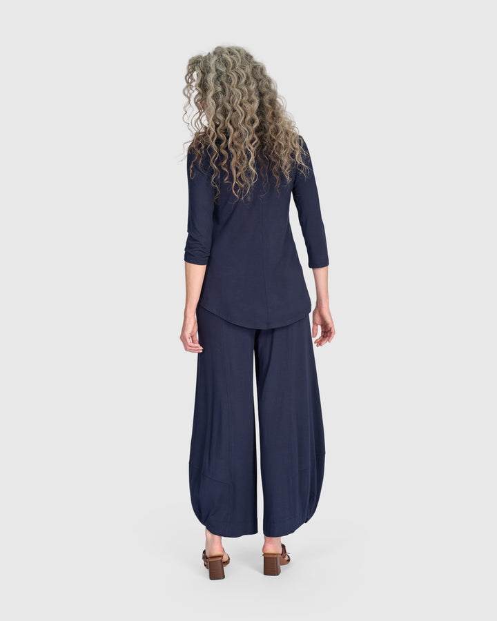Essential Punto Pants, Navy