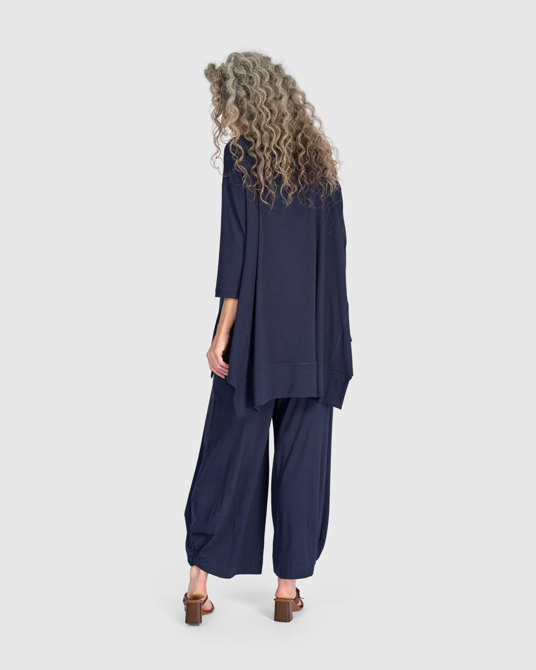 Essential Oversized Trapeze Top, Navy