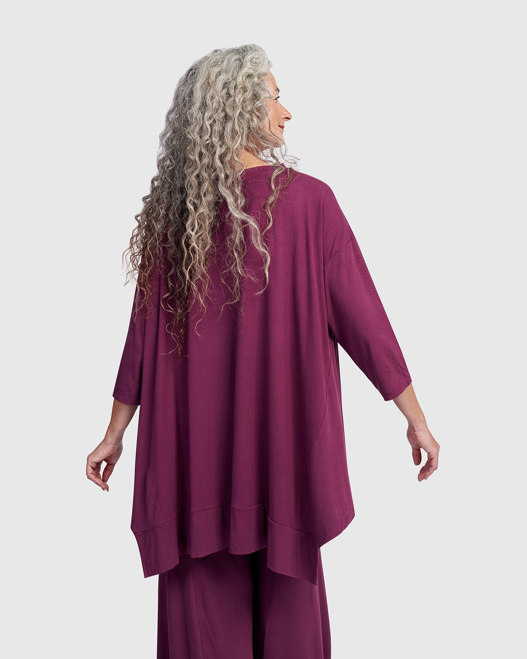 Essential Oversized Trapeze Top, Sangria