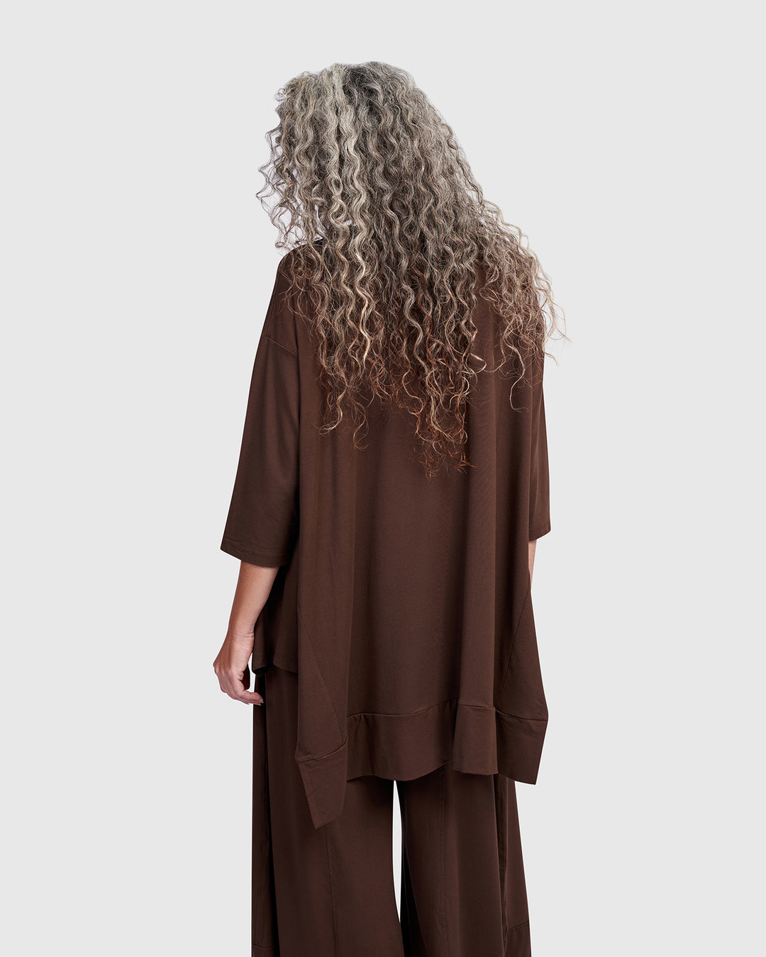 Essential Oversized Trapeze Top, Umber