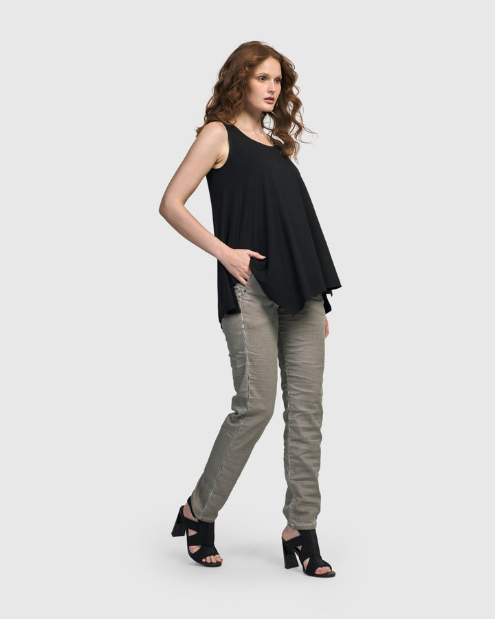 Pinstripe Iconic Stretch Jeans, Khaki