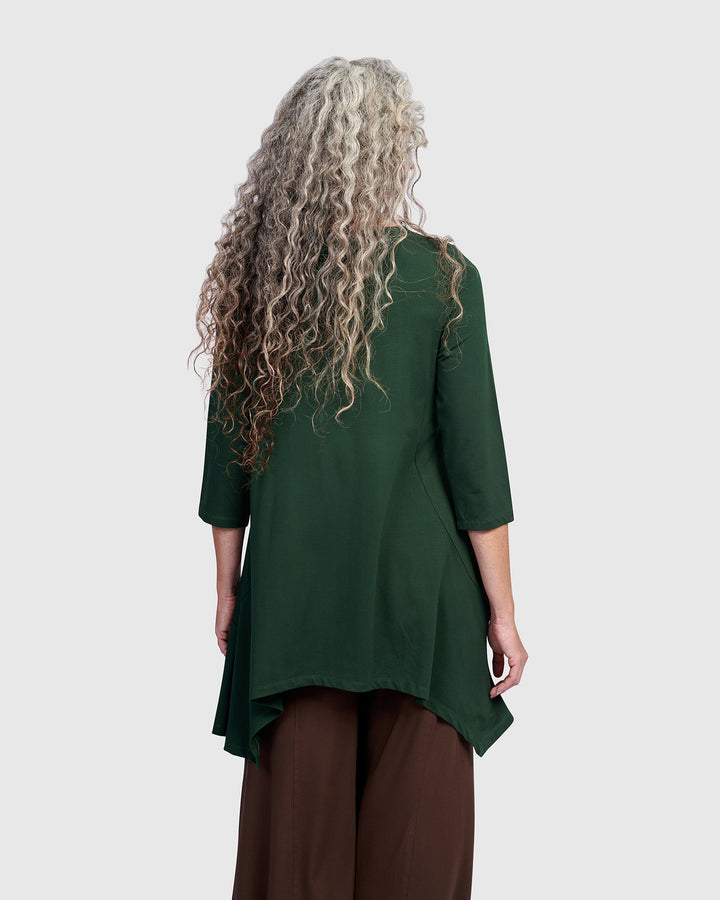 Essential Cutout Tunic Top, Jungle