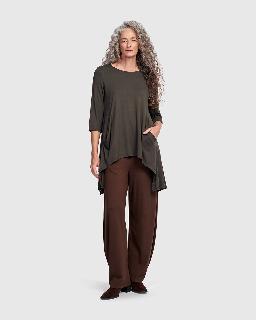 Essential Flow Pants, Umber