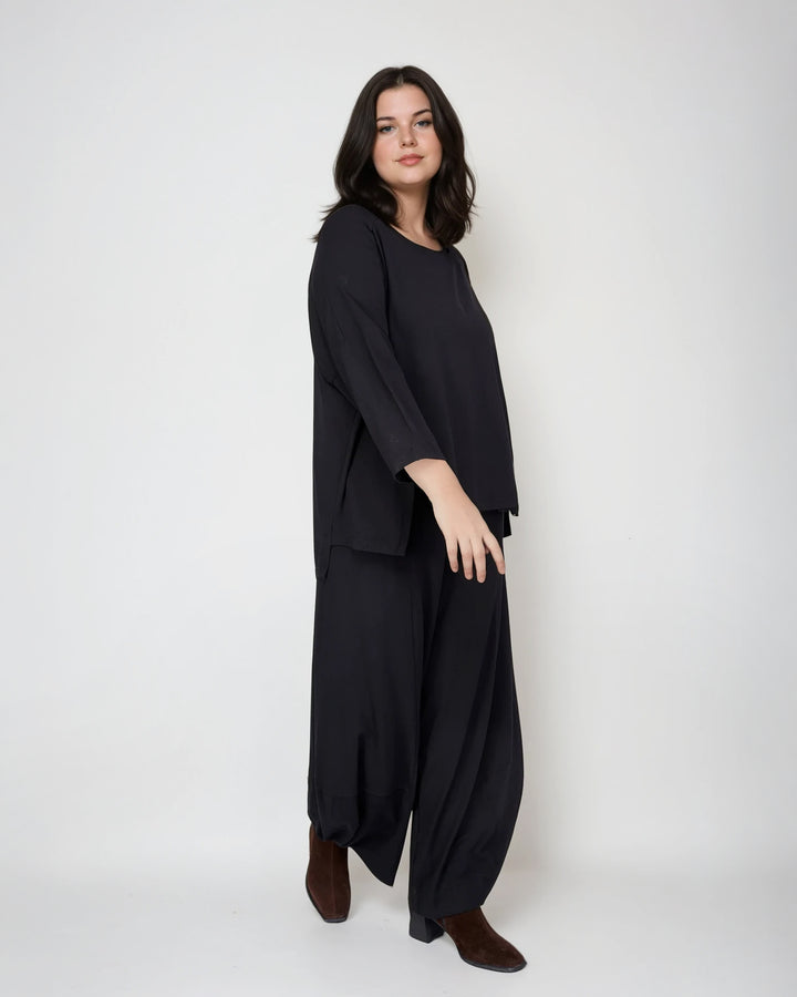 Essential Boxy Top, Black