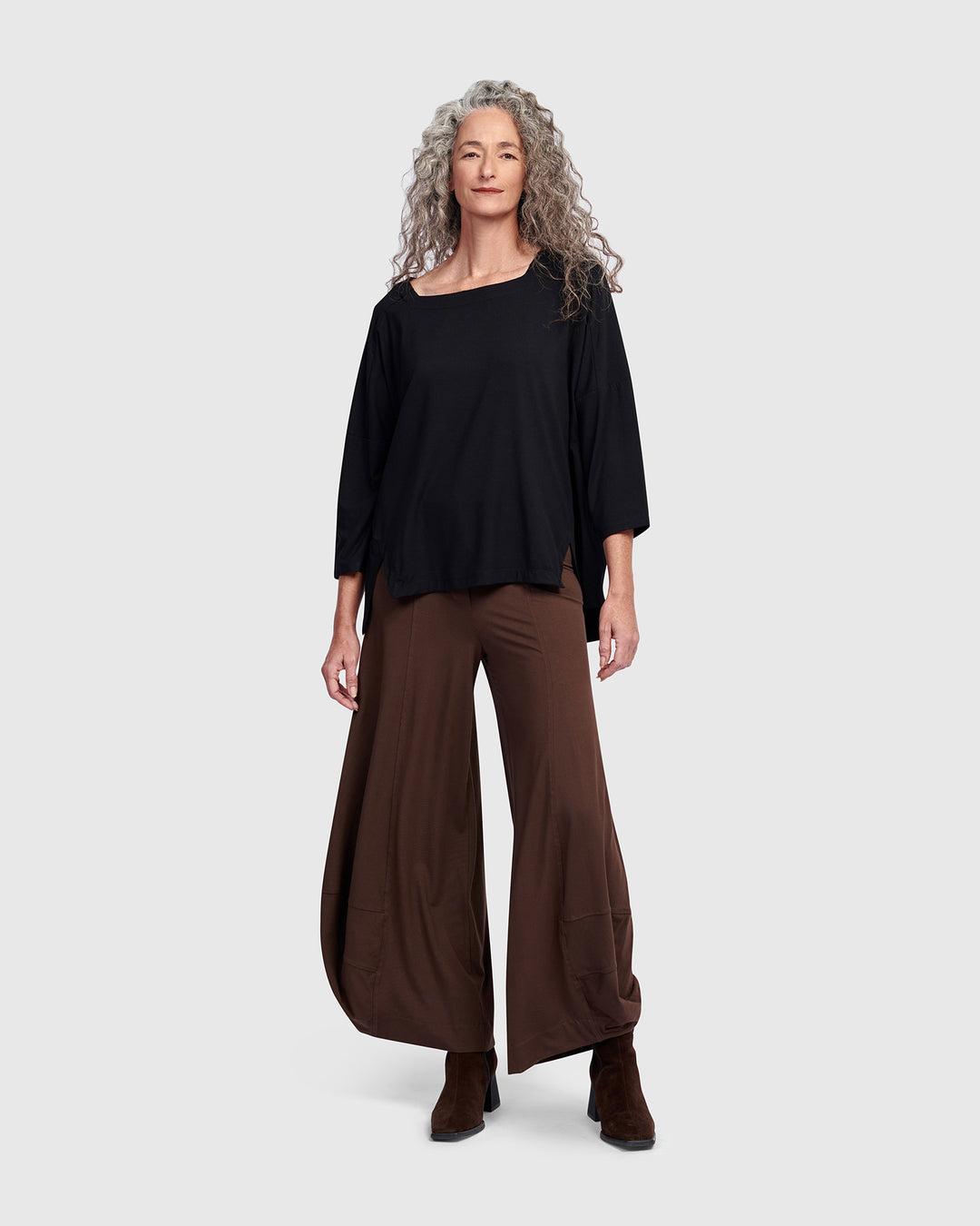 Essential Punto Pants, Umber