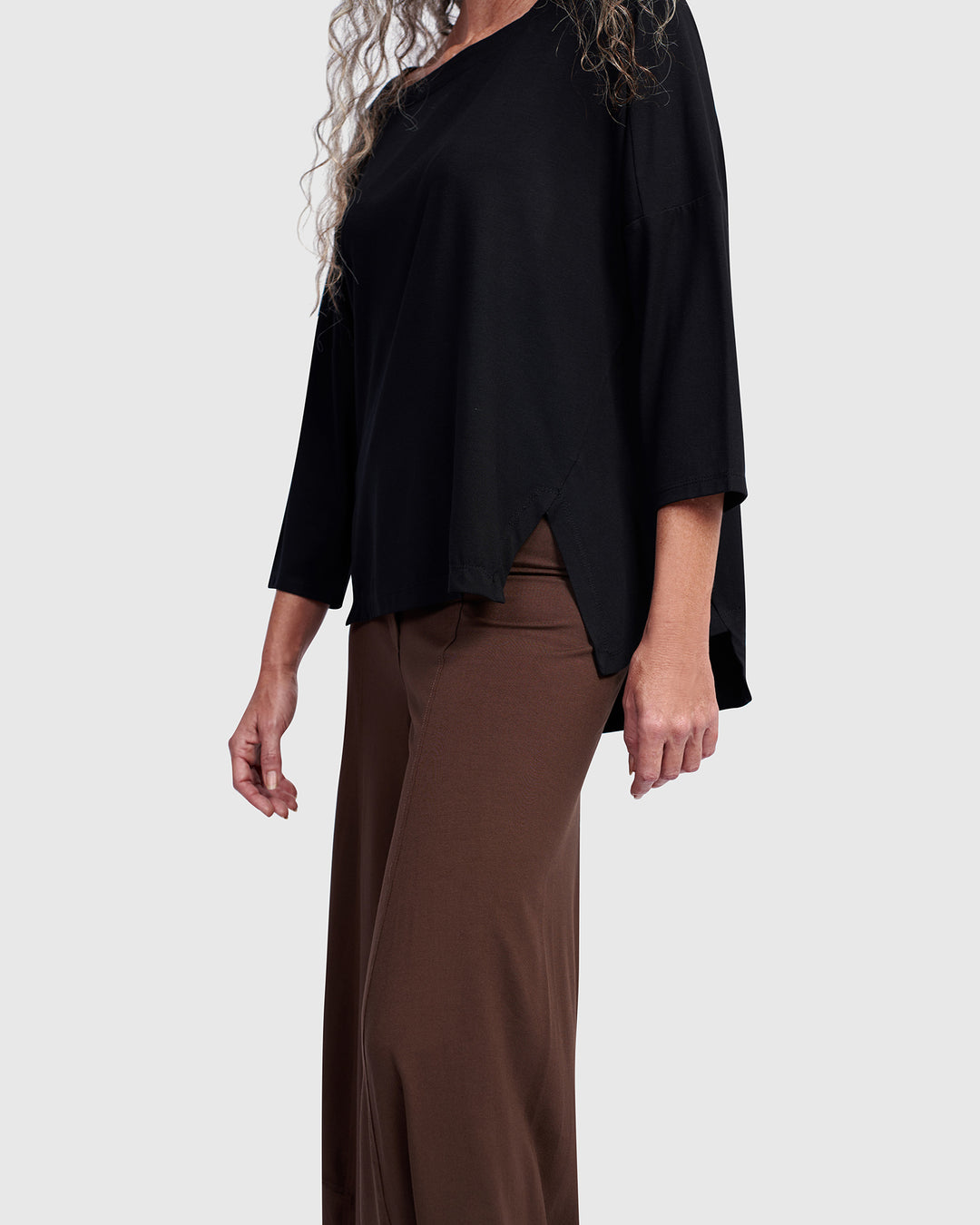 Essential Boxy Top, Black