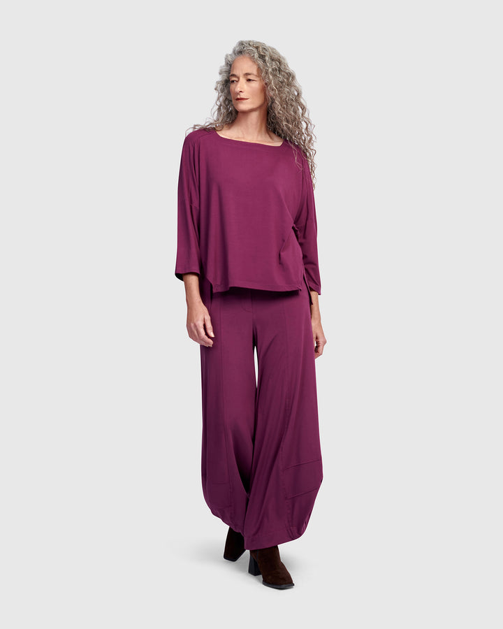 Essential Punto Pants, Sangria