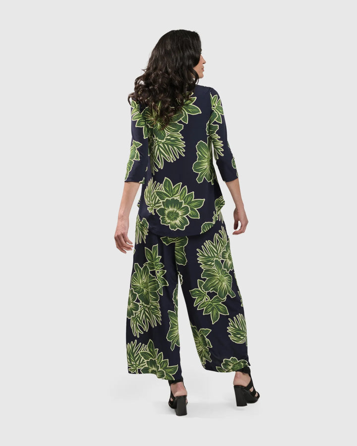 FRESH GREENS PALAZZO PANTS, ROYAL