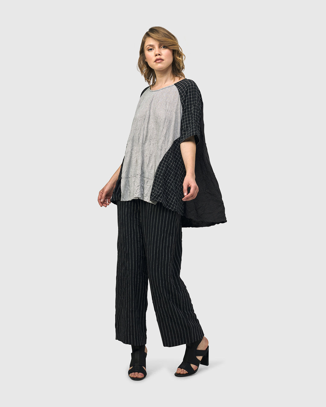 Thera Relaxed Straight Leg Pants, Stripes