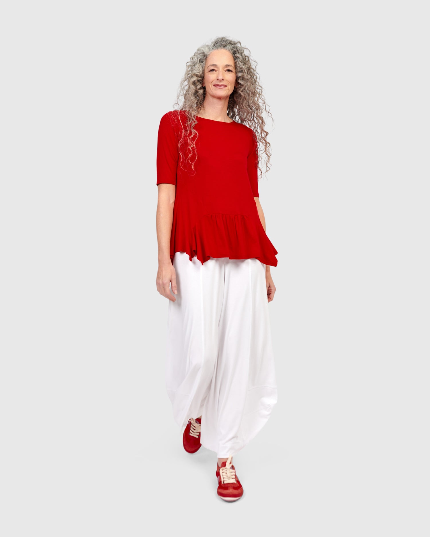 パンツ THE LATEST SS25 'Alma' pants (TLW03101T0173ABTP T0215) Sawyer Wide-Leg Punto Pants, Grey – Alembika U.S.