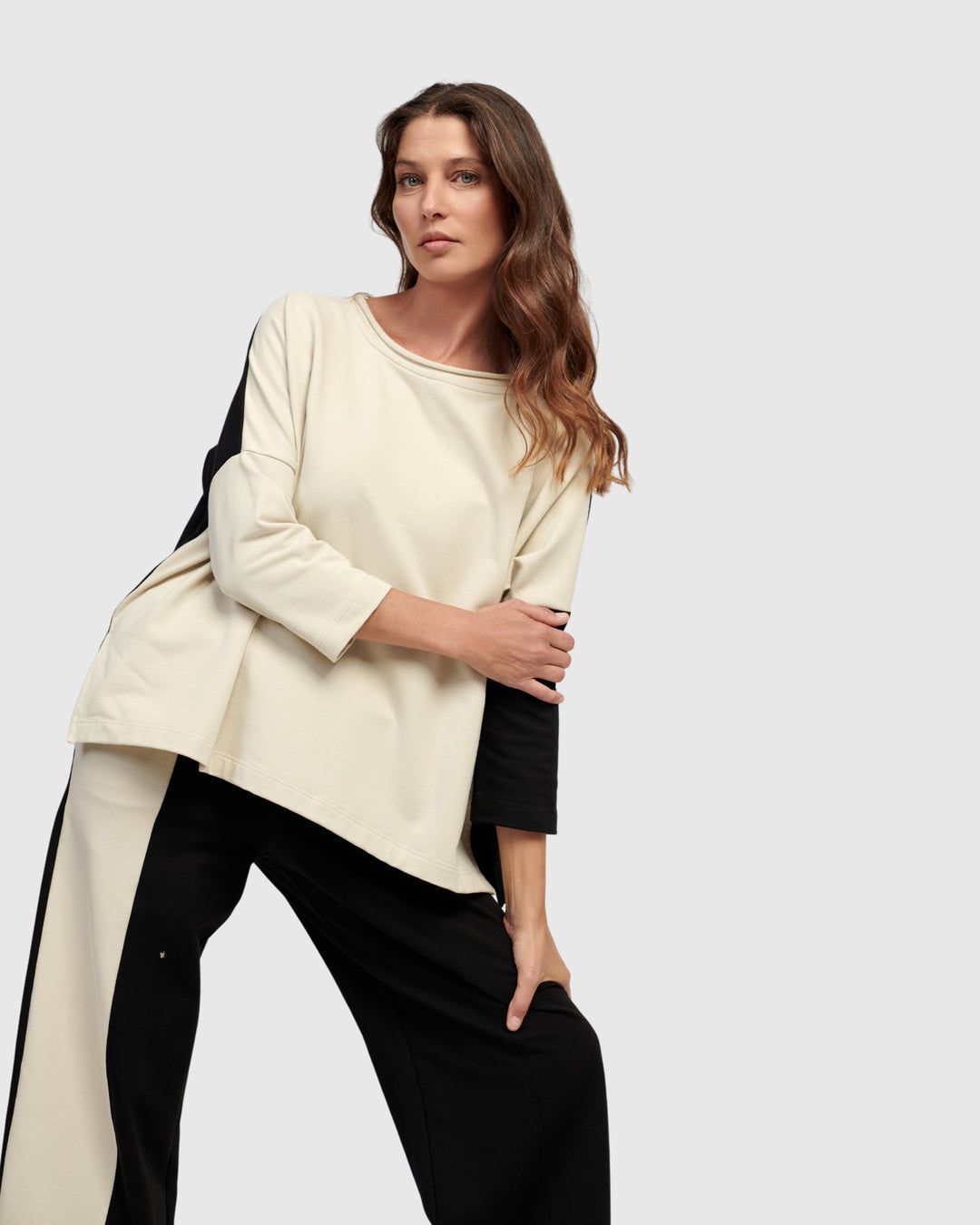 Lena Pullover Top, Cream