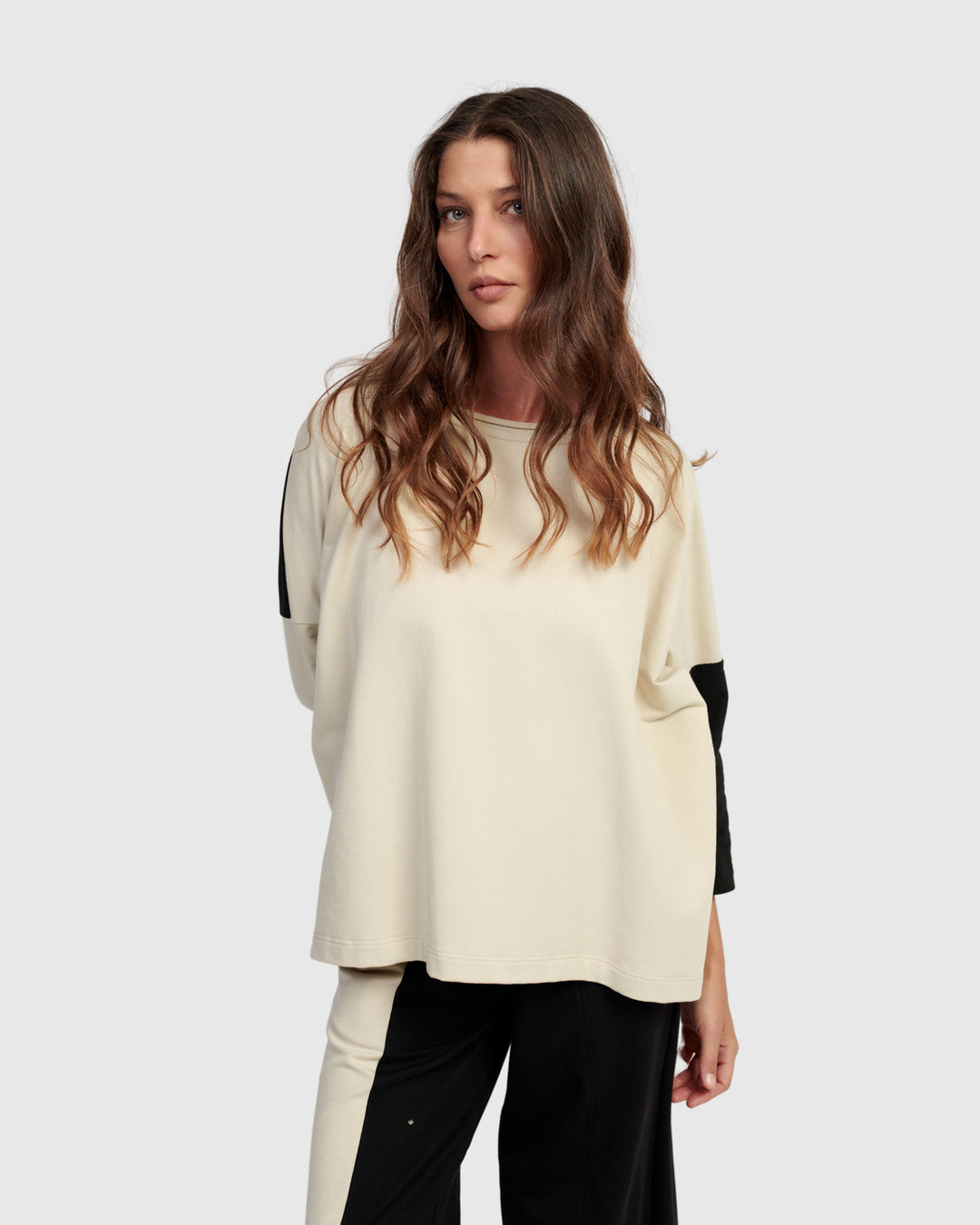 Lena Pullover Top, Cream