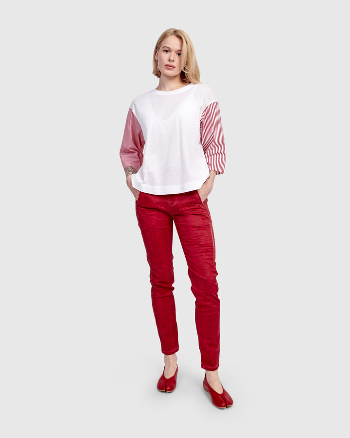 Picnic Pullover Tee, Red