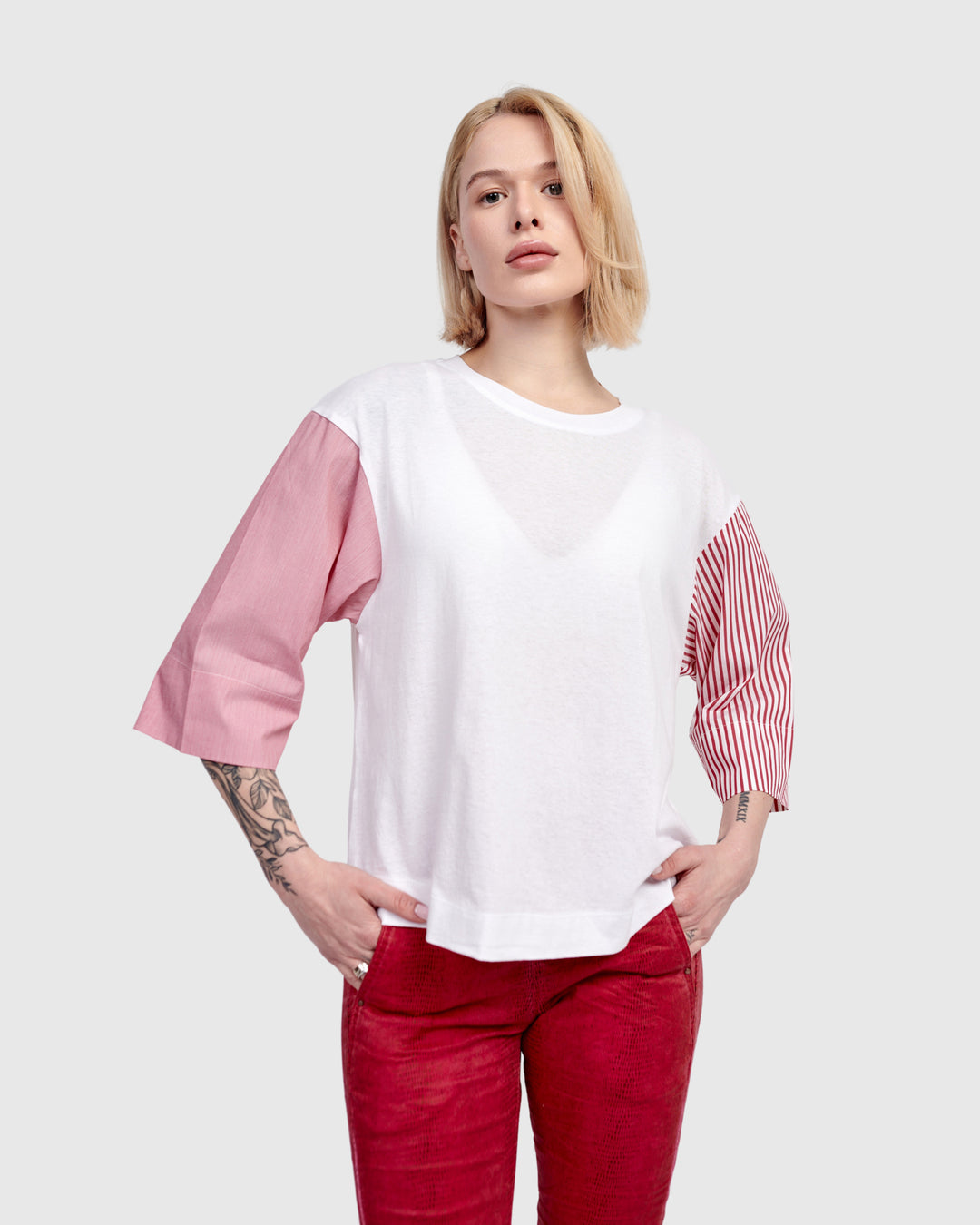 Picnic Pullover Tee, Red