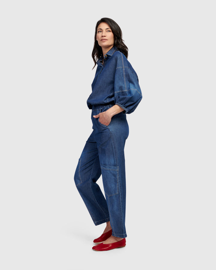 Pippa Relaxed Blouse, Denim