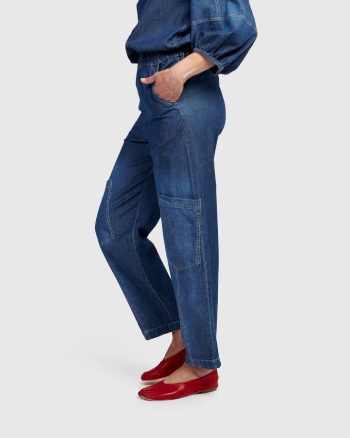 Papaya Relaxed Pants, Denim