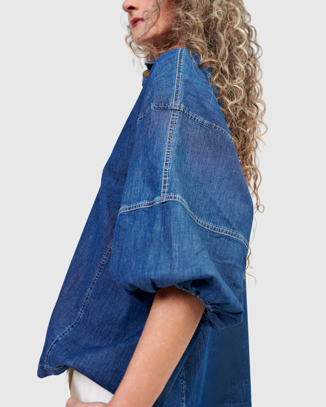 Pippa Relaxed Blouse, Denim