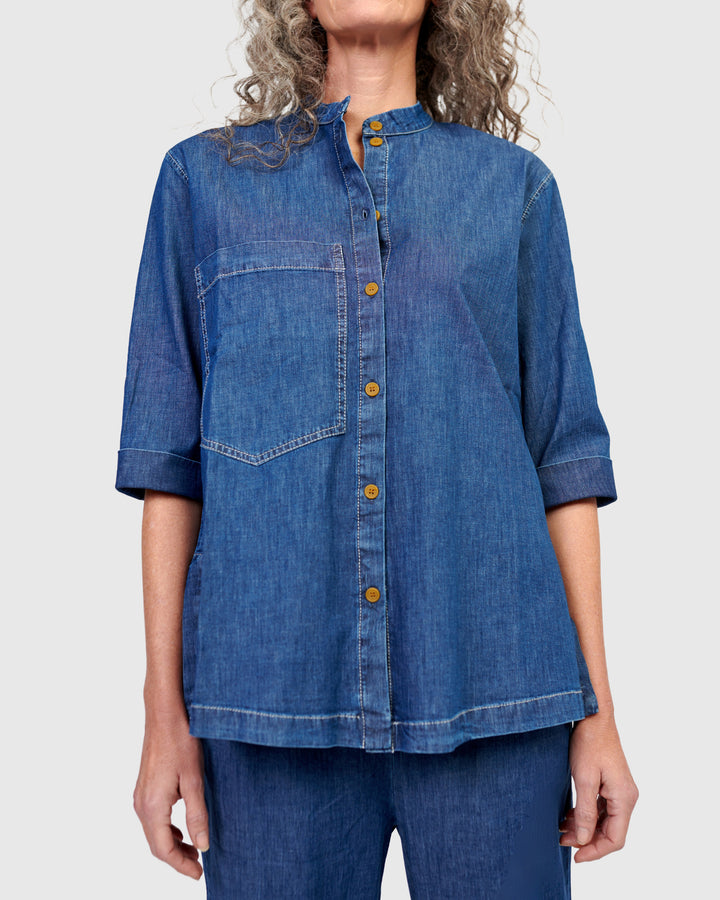 Atelier Button Down Shirt, Denim