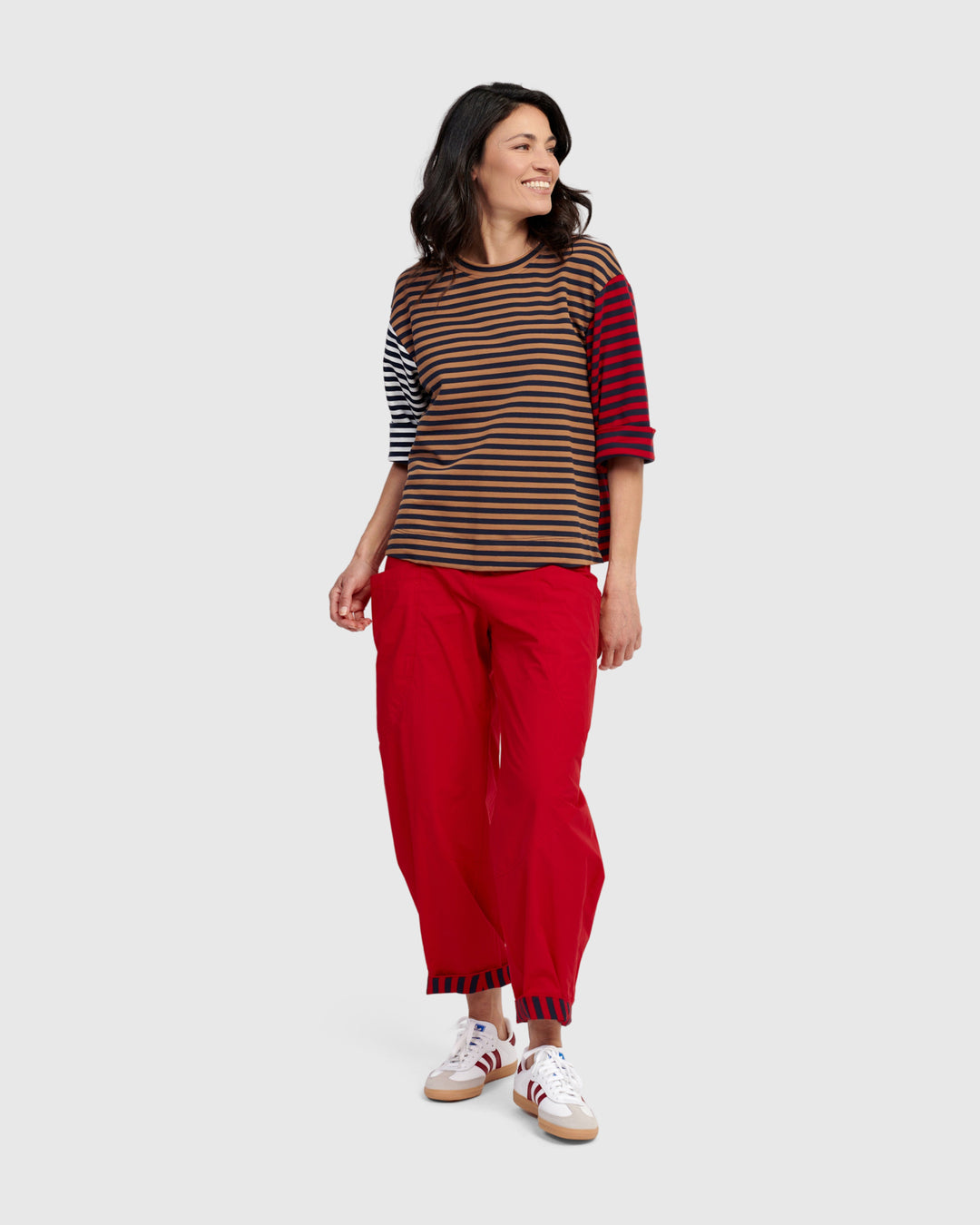 Aliyah Easy Tee, Stripes