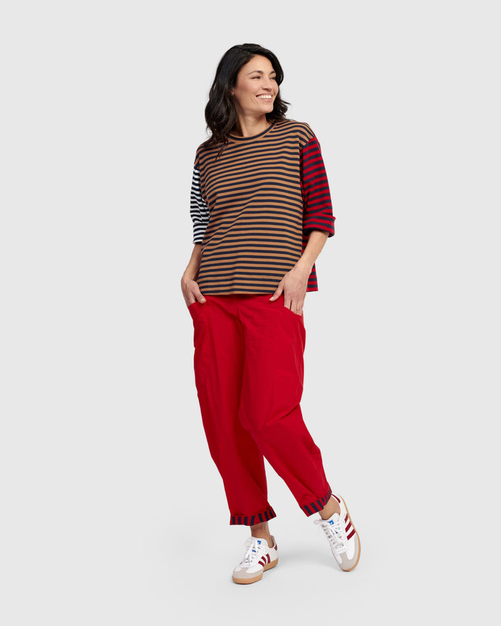 Aliyah Easy Tee, Stripes