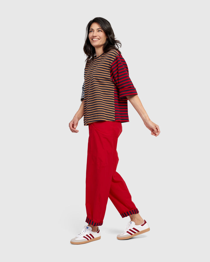 Montauk Lantern Pants, Red