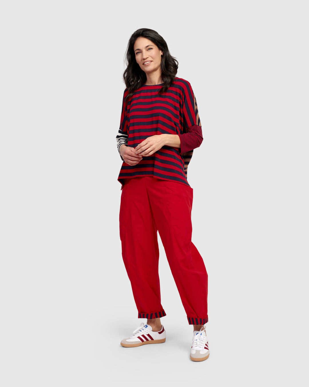 Montauk Lantern Pants, Red