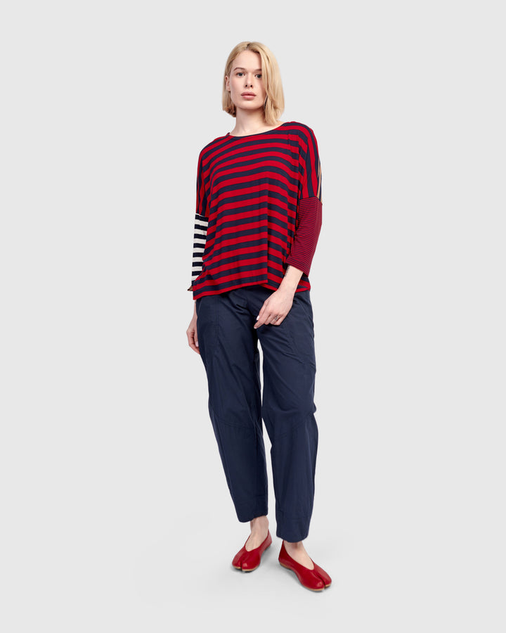 Juliana Pullover Top, Stripes