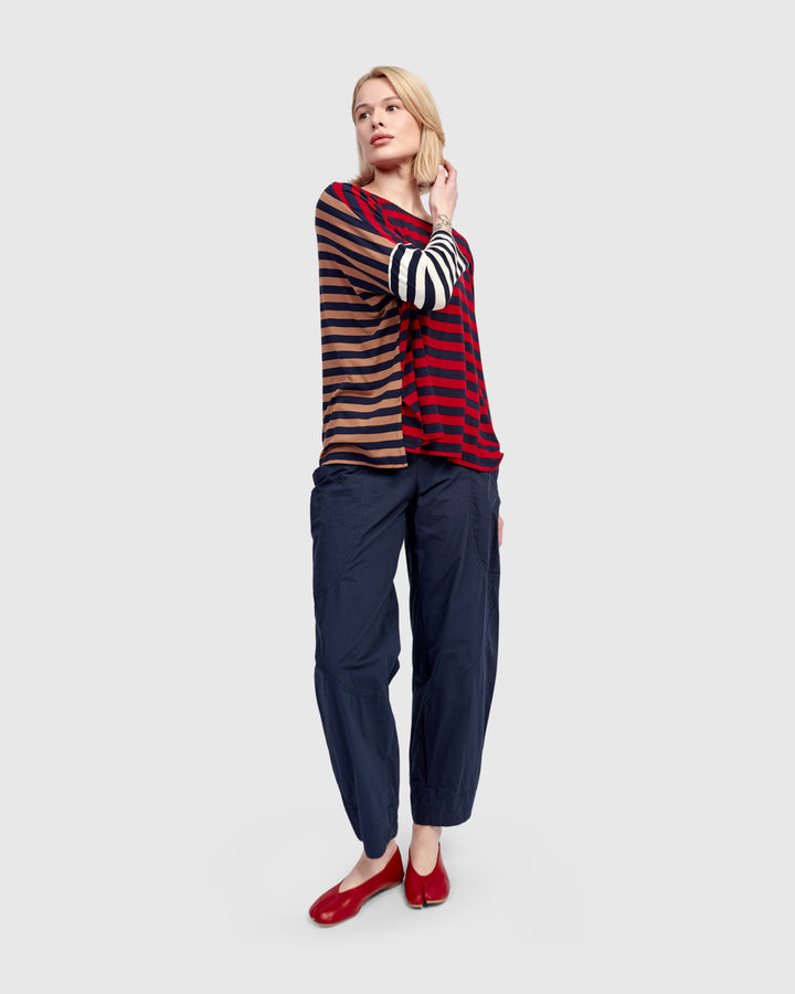 Juliana Pullover Top, Stripes