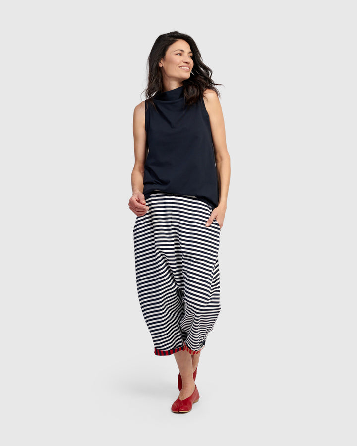 Essential Soft Bistro Top, Navy