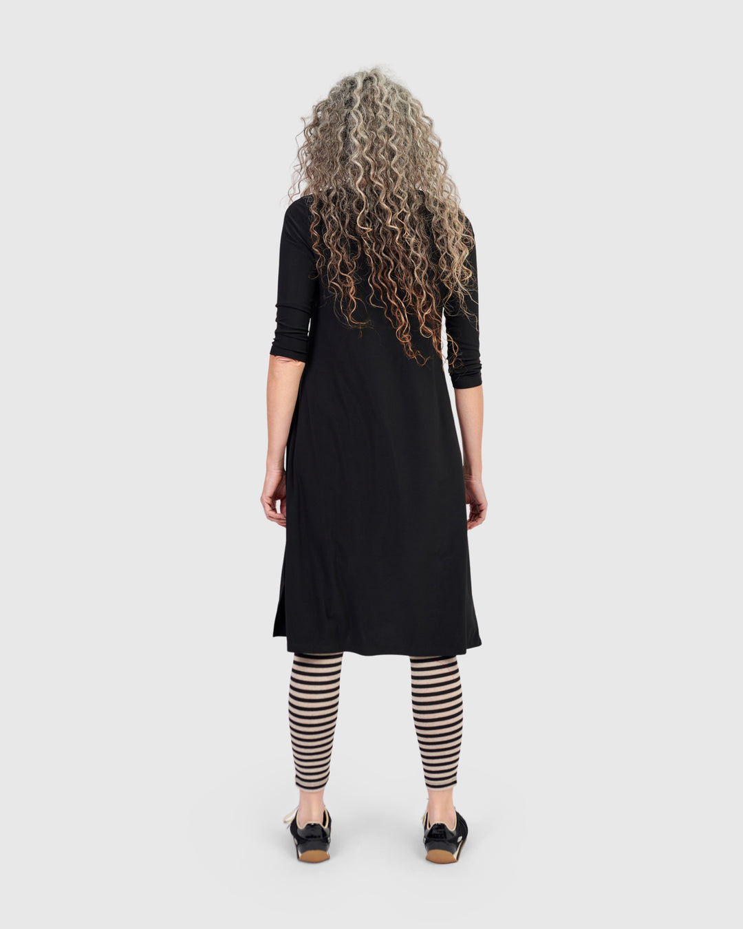 Essential Long Tunic Top, Black