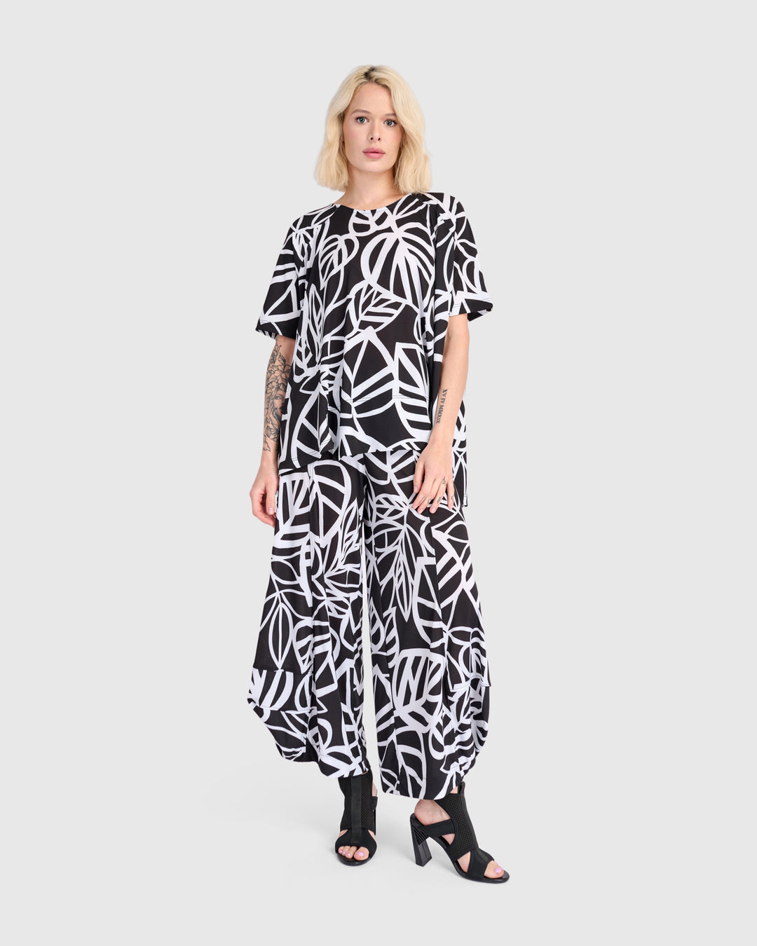 Foglia Trapeze Top, Mono