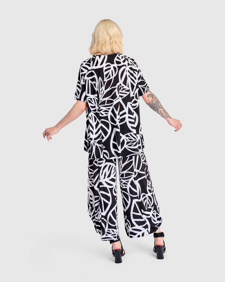 Foglia Trapeze Top, Mono