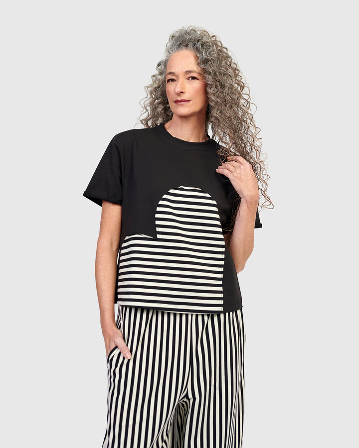 Gigi Relaxed Tee, Stripes