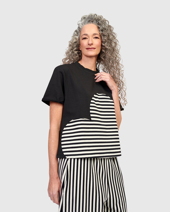 Gigi Relaxed Tee, Stripes