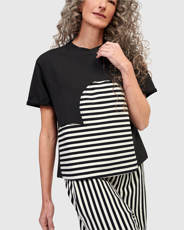 Gigi Relaxed Tee, Stripes