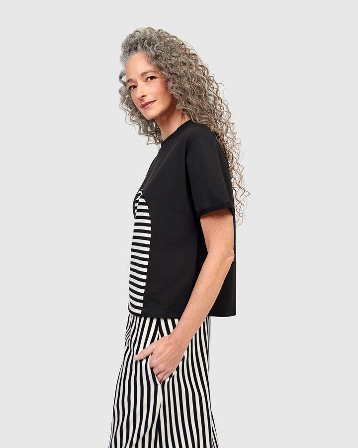 Gigi Relaxed Tee, Stripes