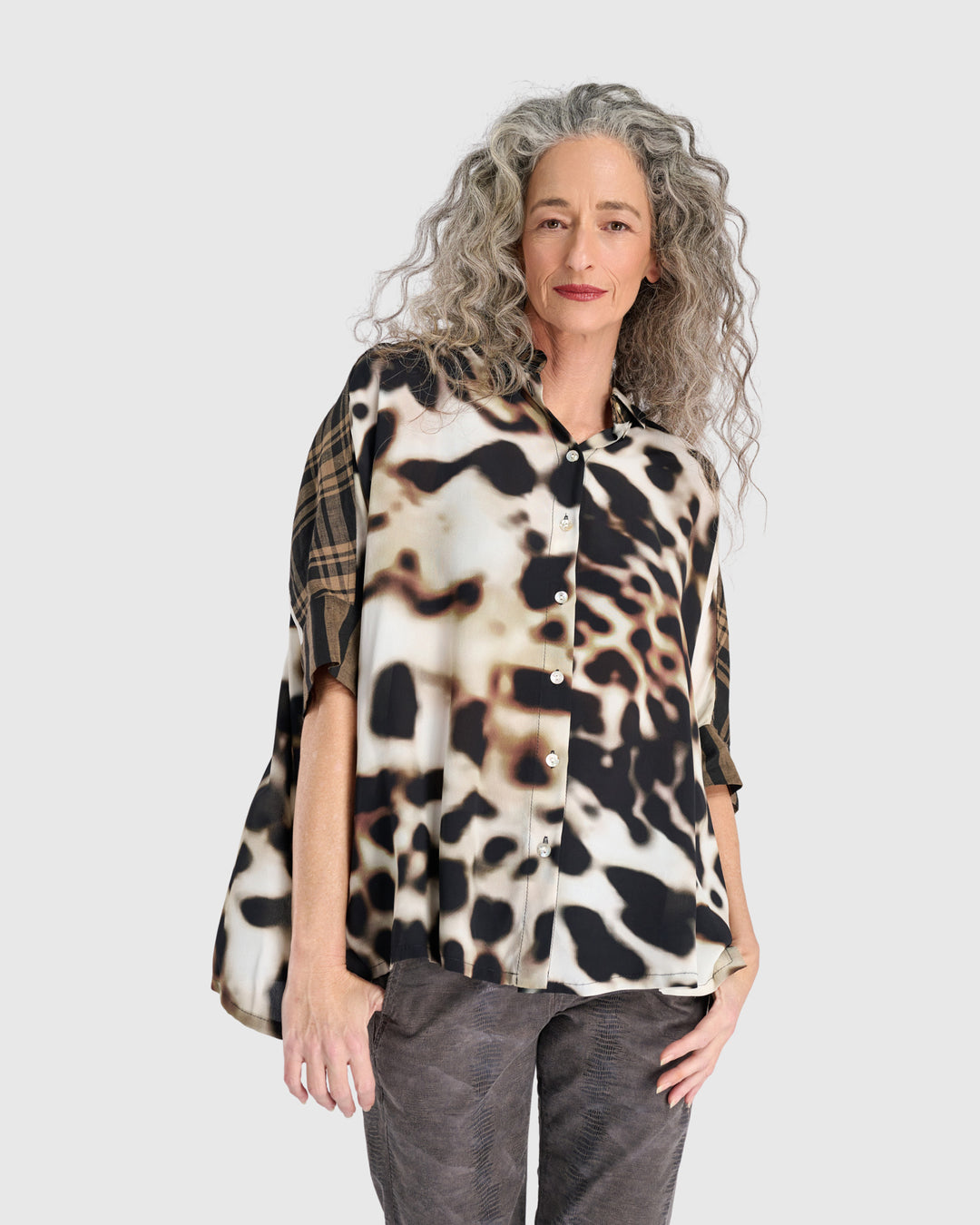 Fawn Camp Shirt, Leopard