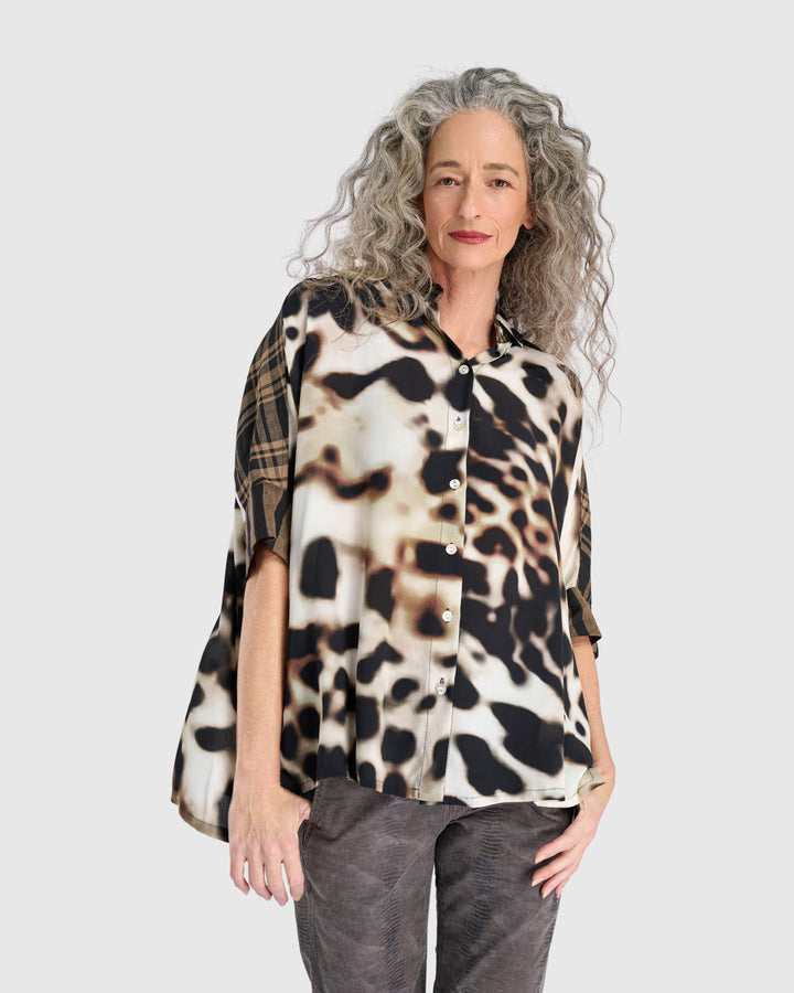 Fawn Camp Shirt, Leopard